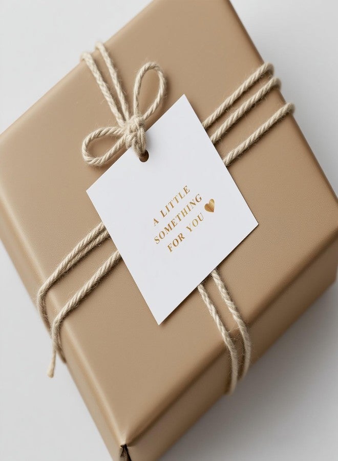 Kexinglu 70Pcs Gold Thank You Gift Tags, 2.5" Square “A Little Something for You” Tag for Party Gifts & Favors (String is NOT Included) - Image 2
